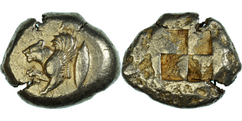 Mysia, Stater, ca. 550-450 BC, Kyzikos, Electrum, NGC, Ch VF 5/5-5/5
Forepart o...