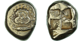 Mysia, Stater, ca. 550-450 BC, Kyzikos, Electrum, NGC, Ch VF★ 5/5-3/5