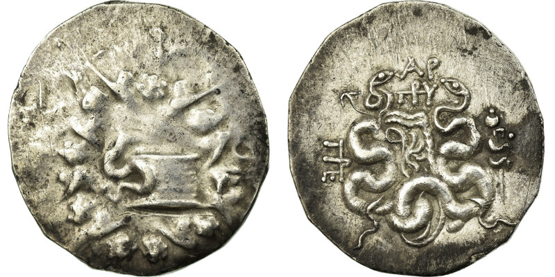 Mysia, Cistophorus, 88-85 BC, Pergamon, Silver, AU(50-53), SNG-France:1729
Myst...