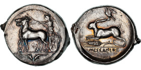 Sicily, Tetradrachm, 412-408 BC, Silver, NGC, EF(40-45), HGC:2-797