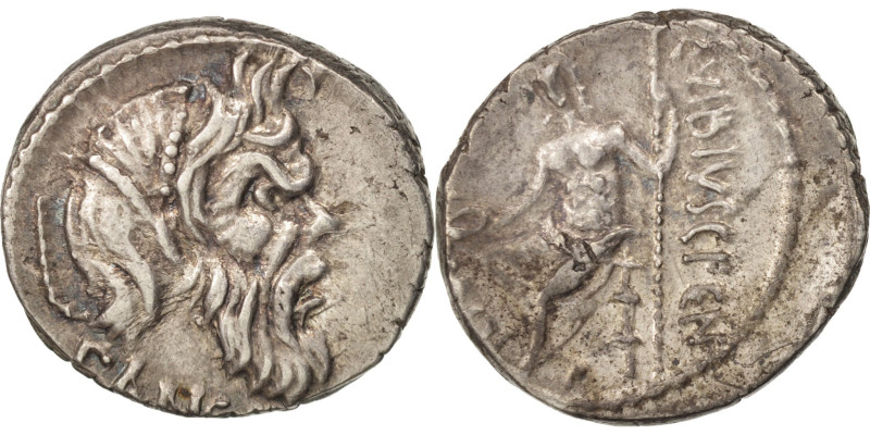 Vibia, Denarius, 48 BC, Rome, Silver, AU(55-58), Crawford:449/1b
Mask of bearde...