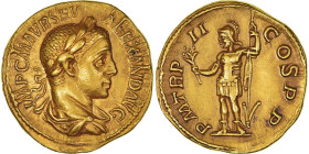 Severus Alexander, Aureus, 223, Rome, Gold, AU(50-53), RIC:IV-21