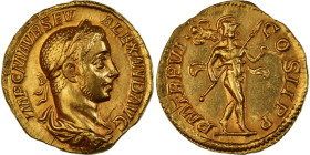 Severus Alexander, Aureus, 227, Rome, Gold, AU(50-53), RIC:60d, BMC:407-8