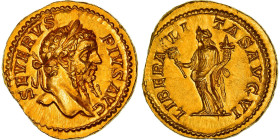 Septimius Severus, Aureus, 202-210, Rome, Rare, Gold, NGC, AU(55-58), RIC:278a