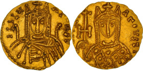 Irene, Solidus, 797-802, Syracuse, Gold, AU(55-58), Sear:1601