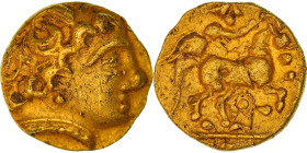 Carnutes, 1/4 Stater, 3rd-2nd century BC, Unpublished, Gold, EF(40-45)