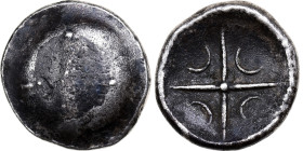 Drachm, 3rd century BC, Rare, Silver, VF(30-35), Delestrée:manque.