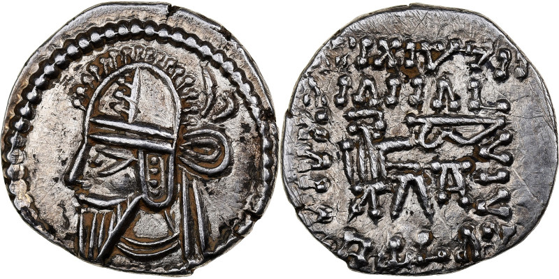 Parthia (Kingdom of), Vologases VI, Drachm, 207/8-221/2, Ekbatana, Silver
Diade...
