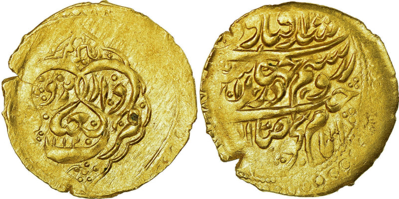 Zand dynasty, Ali Murad Khan, 1/4 Mohur, AH 1190 (1776), Yazd, Gold, EF(40-45)
...