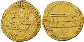 Abbasid Caliphate, al-Mahdi, Dinar, AH 167/783-784, Gold, VF(30-35)