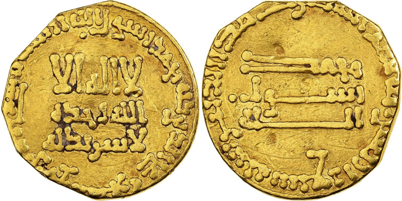 Abbasid Caliphate, al-Mansur, Dinar, AH 147/764-765, Gold, VF(30-35)
No mint, b...