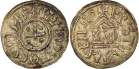 France, Louis the Pious, Denier, 823-840, Silver, EF(40-45), Prou:1016 var.