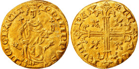 France, Philippe IV le Bel, Petit Royal d'or, 1290, Gold, AU(50-53)