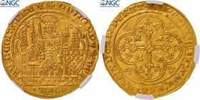 France, Philippe VI, Ecu d'or à la chaise, 1337, Pontivy's Hoard, Gold, NGC