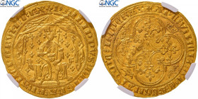 France, Philippe VI, Pavillon d'or, 1339, Pontivy's Hoard, Gold, NGC, MS61