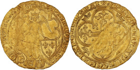 France, Philippe VI, Ange d'Or, 1342-1350, Gold, EF(40-45), Duplessy:255B