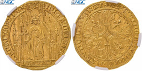 France, Jean II le Bon, Royal d'or, 1359, Pontivy's Hoard, Gold, NGC, MS61