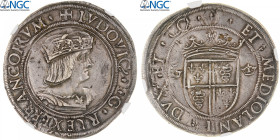 Italy, Louis XII, Grosso regale da 18 soldi, 1505-1508, Milan, Silver, NGC