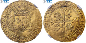 France, Louis XII, Ecu d'or aux Porcs-Epics, Bayonne, Gold, NGC, AU58