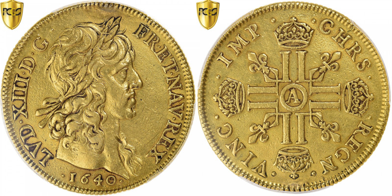 France, Louis XIII, 40 Livres dit 4 Louis d'or, 1640, Paris, Pedigree, Gold
Lau...