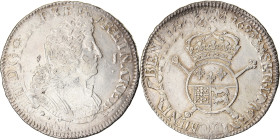 France, Louis XIV, Écu de Béarn aux insignes, 1702, Pau, Reformed, Pedigree