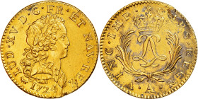 Coin, France, Louis XV, Double louis d'or Mirliton, 2 Louis D'or, 1724, Paris