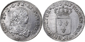 France, Louis XV, 1/3 écu de France, 1720, Paris, Silver, AU(50-53)