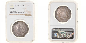 France, Louis XV, 1/2 Écu au bandeau, 1741, Paris, Epreuve, Silver, NGC, PF63