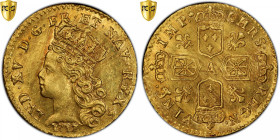 France, Louis XV, 1/4 louis d'or de Noailles, 1717, Paris, Pedigree, Gold, PCGS