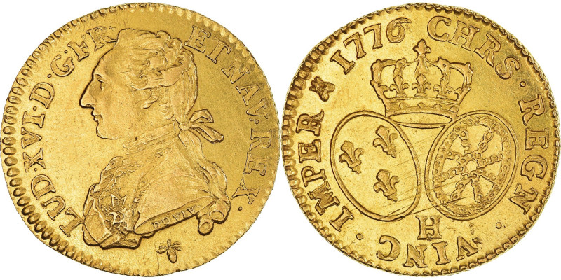 France, Louis XVI, Louis d'or au buste habillé, 1776, La Rochelle, Pedigree
Lef...