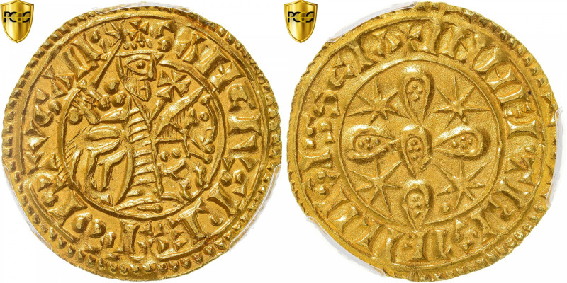 Portugal, Sancho I, Morabitino, 1185-1211, Coimbra, Gold, PCGS, MS(60-62)
Coin,...