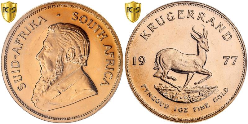 South Africa, Krugerrand, 1977, Pretoria, Gold, PCGS, MS67, KM:73
Bust of Paul ...