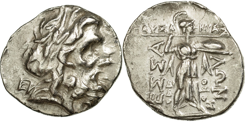 Thessalian League, Stater, 2nd-1st century BC, Thessaly, Silver, AU(50-53)
Head...