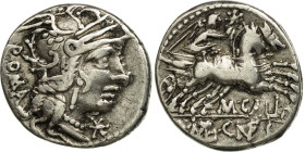 Calidia, Denarius, 117-116 BC, Rome, Silver, EF(40-45), Crawford:284/1a