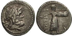 Procilia, Denarius, 80 BC, Rome, Silver, EF(40-45), Crawford:379/1