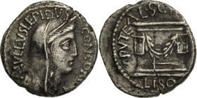 Aemilia, Denarius, 62 BC, Rome, Silver, EF(40-45), Crawford:417/1a