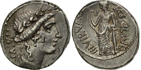 Acilia, Denarius, 49 BC, Rome, Silver, AU(55-58), Crawford:442/1a