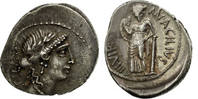 Acilia, Denarius, 49 BC, Rome, Silver, AU(50-53), Crawford:442/1a