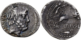 Tituria, Denarius, 89 BC, Rome, Silver, EF(40-45), Crawford:344/3