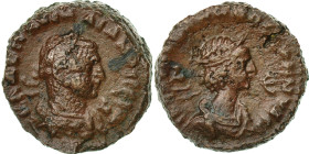 Vabalathus and Aurelian, Tetradrachm, 271-272, Alexandria, Bronze, VF(20-25)