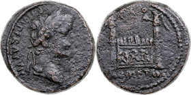 Tiberius, Semis, 12-14, Lugdunum, Bronze, VF(30-35), RIC:I-246