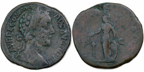 Commodus, Sestertius, 179, Rome, Bronze, VF(30-35), RIC:1599