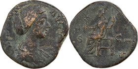 Crispina, Sestertius, 178-191, Rome, Bronze, VF(20-25), RIC:673