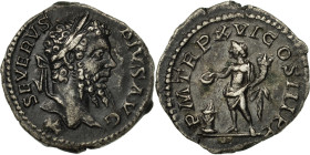 Septimius Severus, Denarius, 208, Rome, Silver, AU(50-53), RIC:220