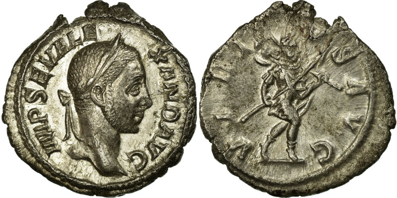 Severus Alexander, Denarius, 228-231, Rome, Silver, AU(55-58), RIC:224
Head of ...