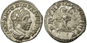 Elagabalus, Denarius, 221, Rome, Silver, AU(50-53), RIC:45B