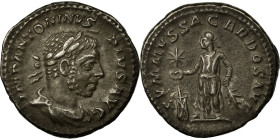 Elagabalus, Denarius, 218-222, Rome, Silver, AU(55-58), RIC:146