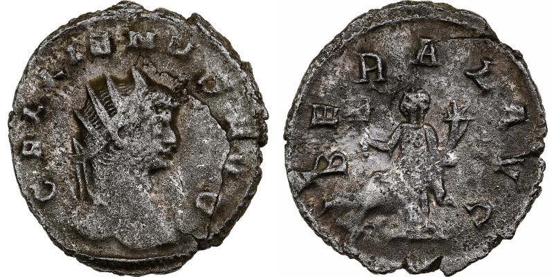 Gallienus, Antoninianus, 260-268, Rome, Billon, VF(30-35), RIC:227
Head of Gall...