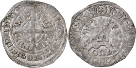 France, Philippe VI, Gros à la Couronne, 1328-1350, Silver, VF(30-35)