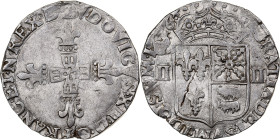 France, Louis XIII, 1/4 Ecu de Béarn, 1626, Pau, Silver, EF(40-45), Gadoury:30